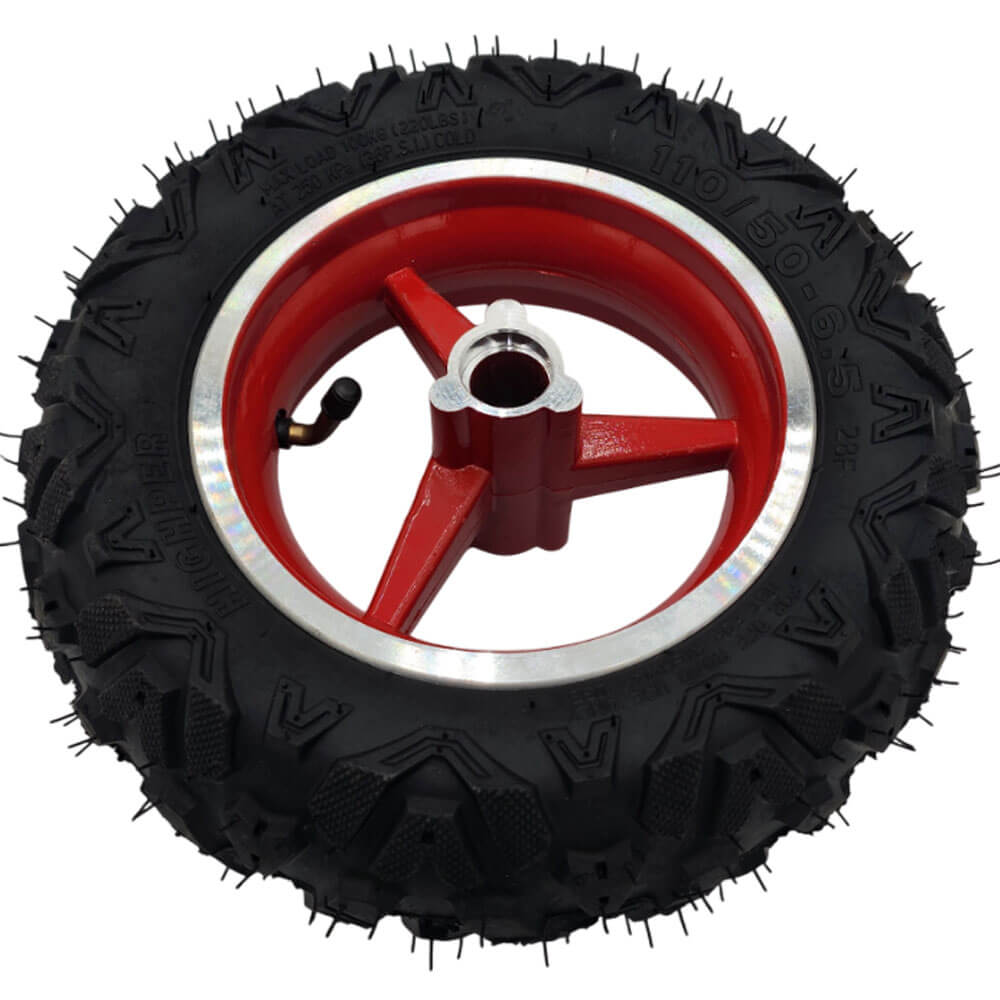 MotoTec Replacement REAR WHEEL 110x50-6.5 for Urchin 49cc Gas Mini Bike