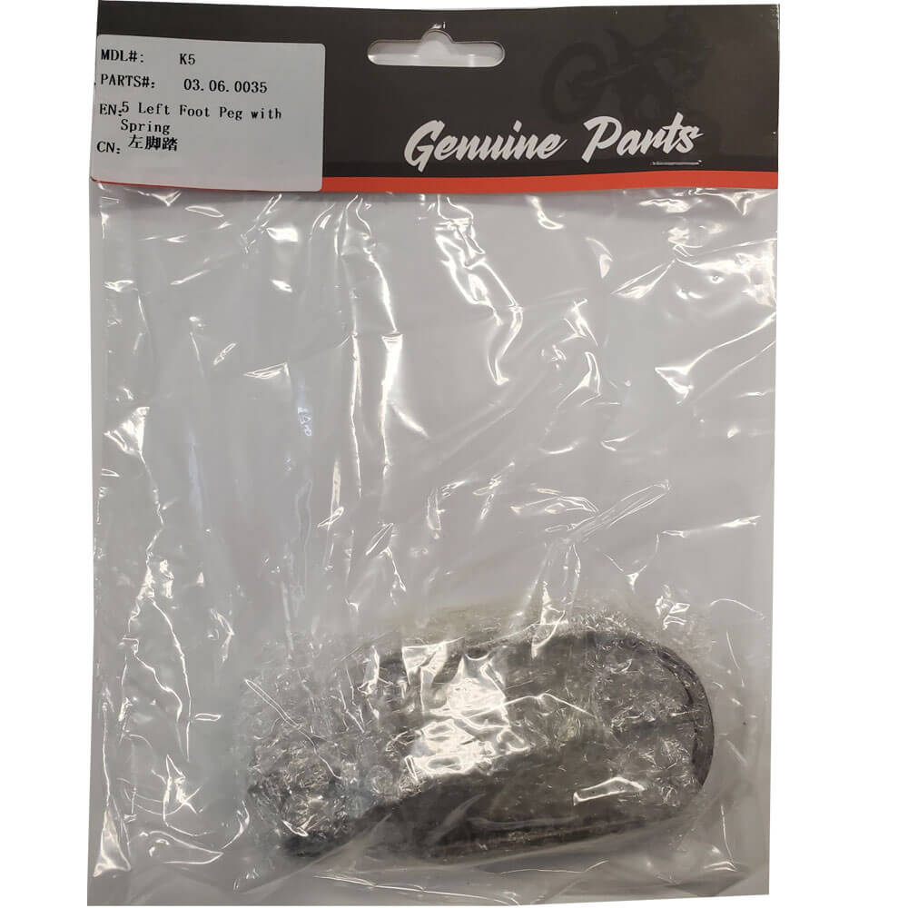 MotoTec Replacement LEFT FOOT PEG for X4, X5 Gas Dirt Bikes