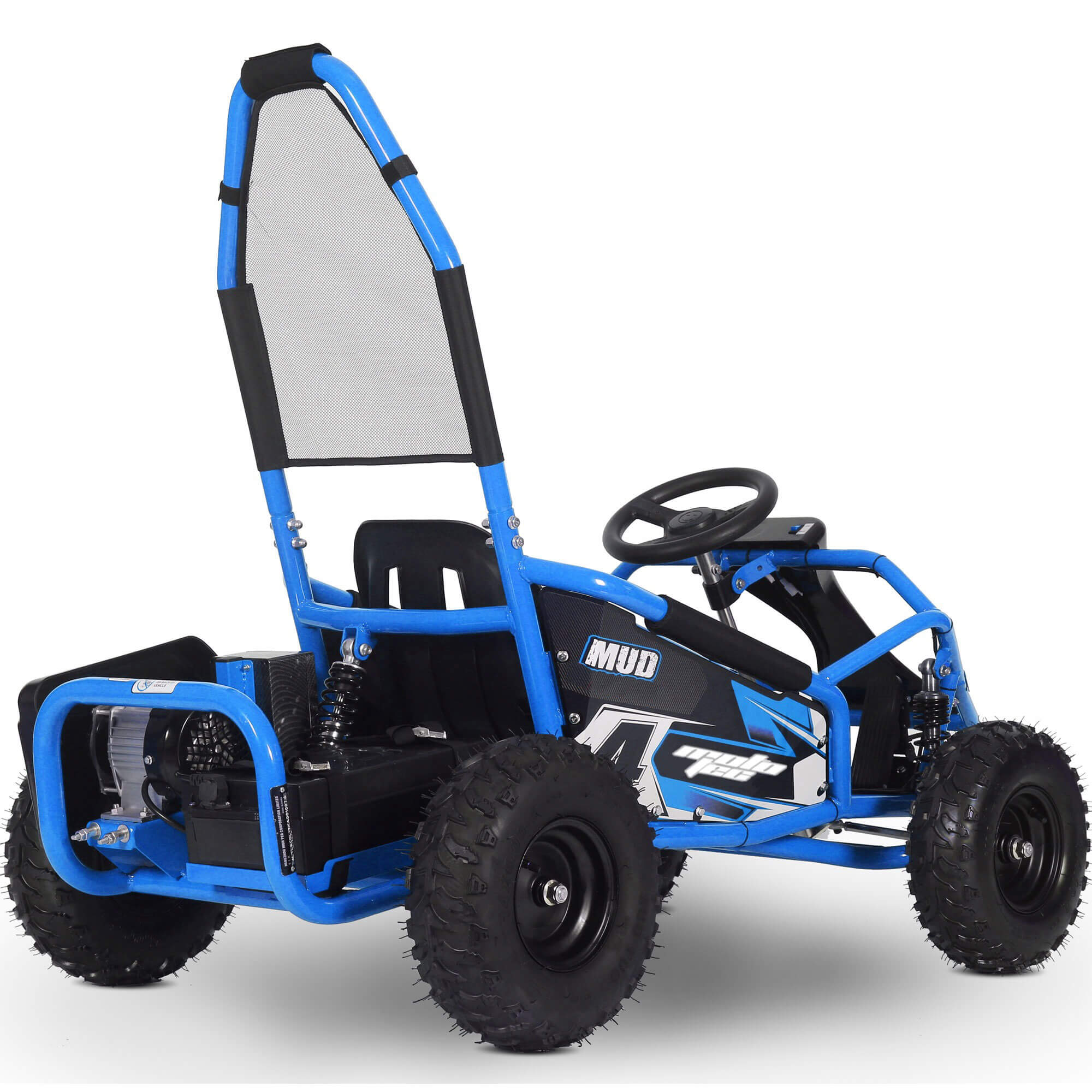 MotoTec Mud 1000W 48V ELECTRIC Full Suspension Kids' Go-Kart