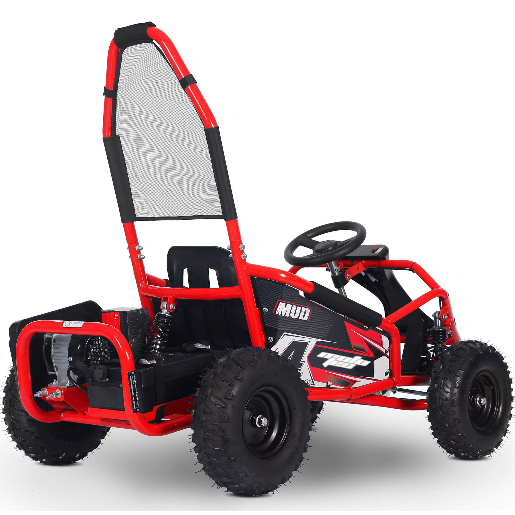 MotoTec Mud 1000W 48V ELECTRIC Full Suspension Kids' Go-Kart