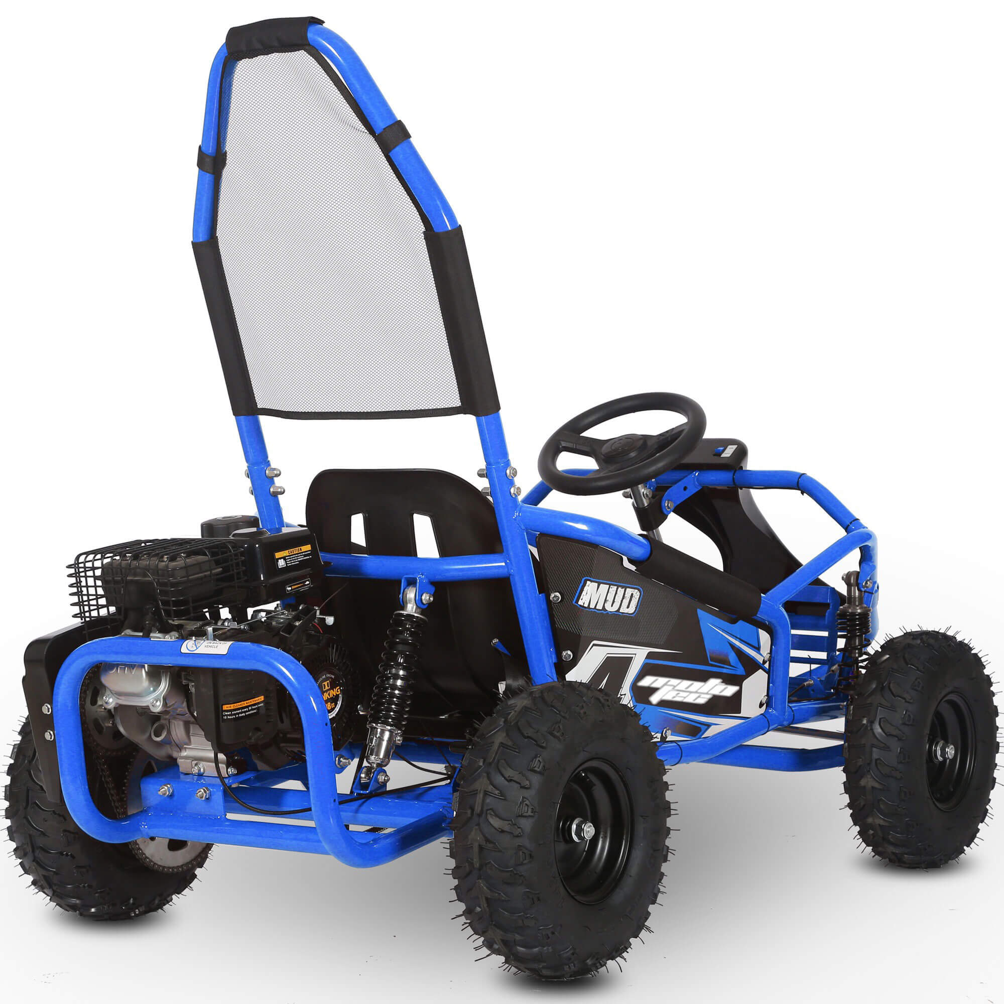 MotoTec Mud 98cc GAS Full Suspension Kids' Go-Kart