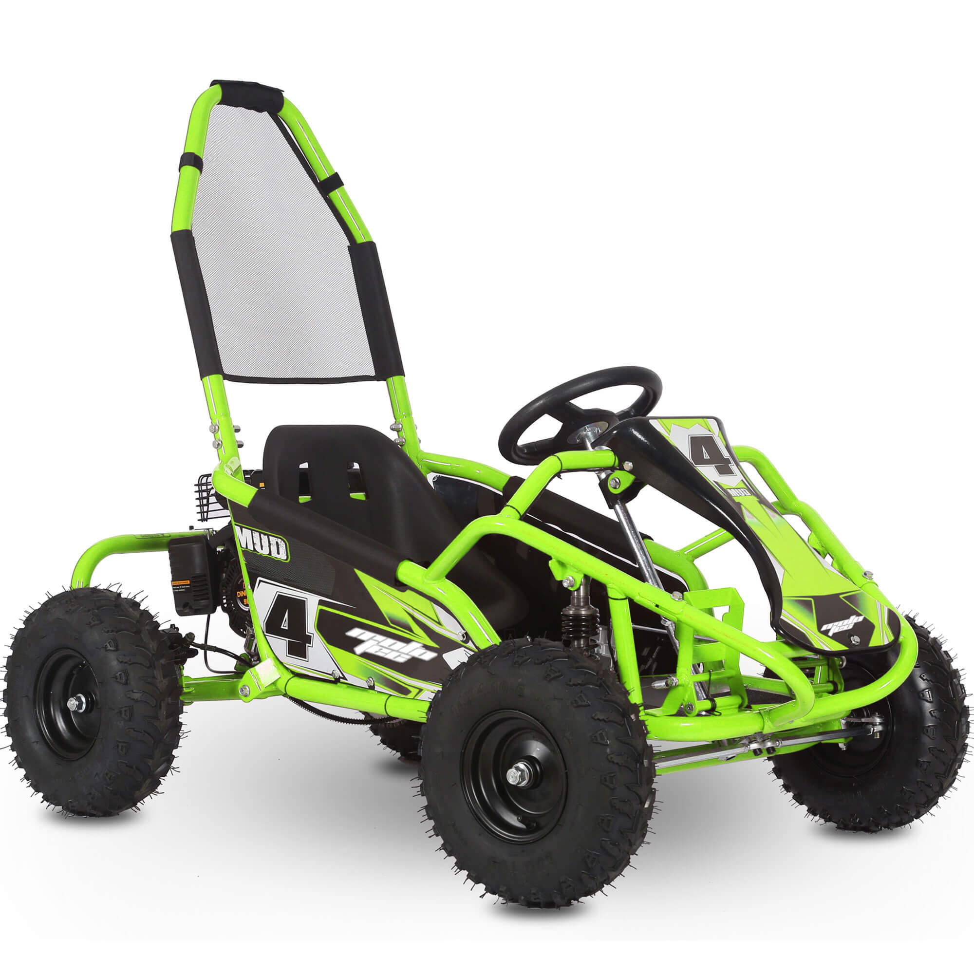MotoTec Mud 98cc GAS Full Suspension Kids' Go-Kart