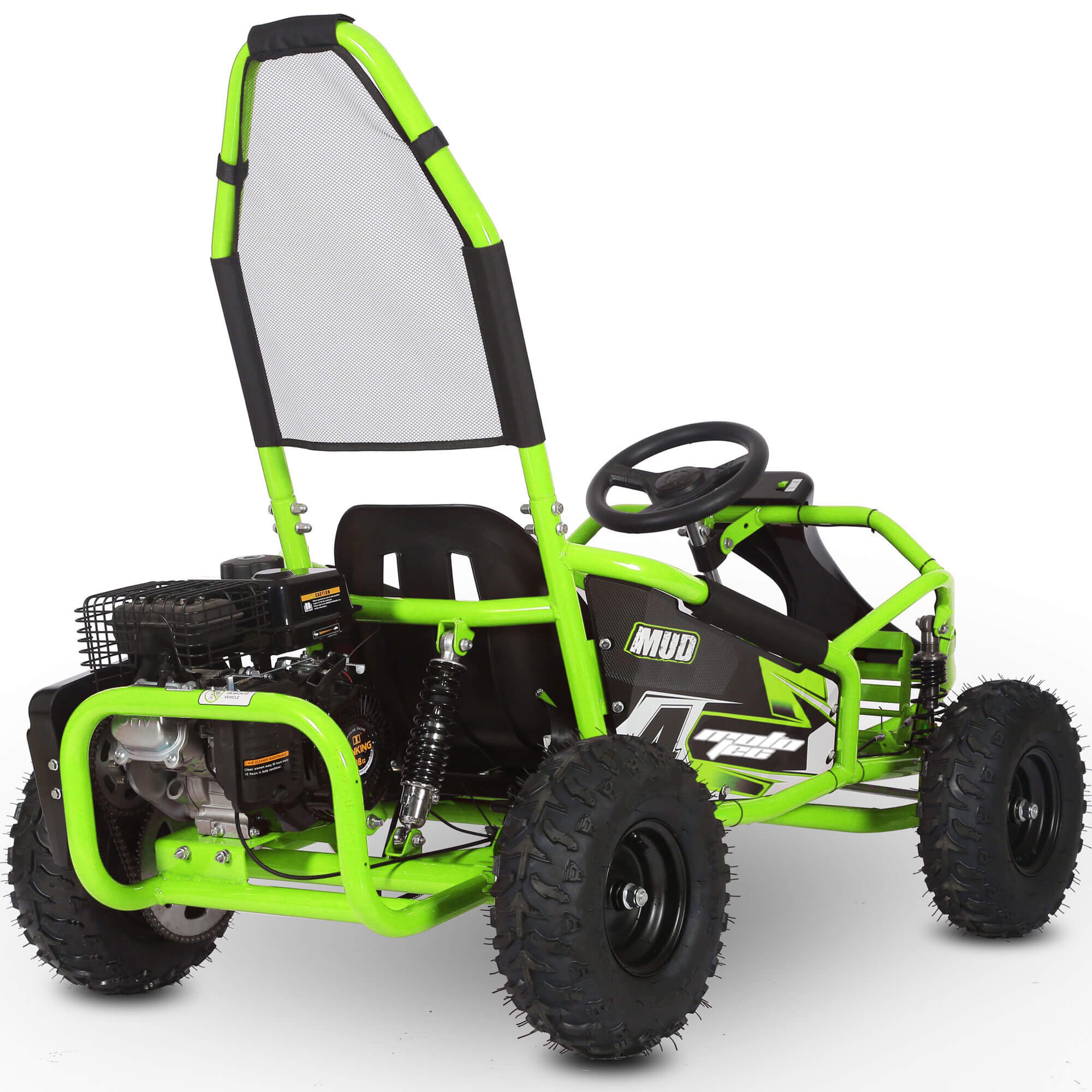 MotoTec Mud 98cc GAS Full Suspension Kids' Go-Kart
