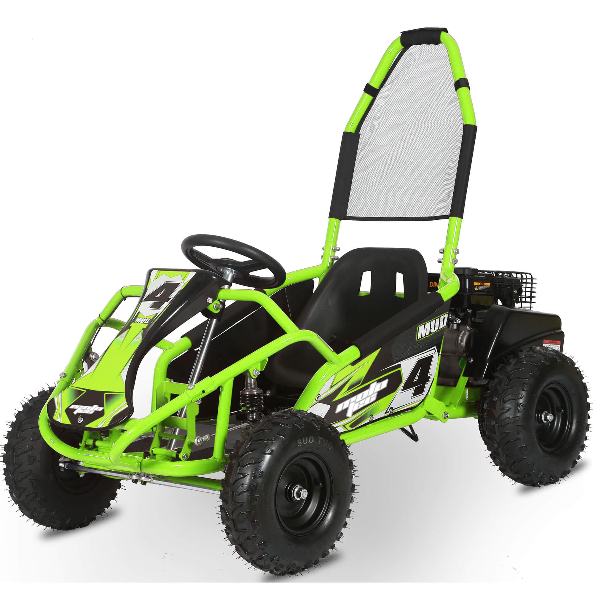 MotoTec Mud 98cc GAS Full Suspension Kids' Go-Kart