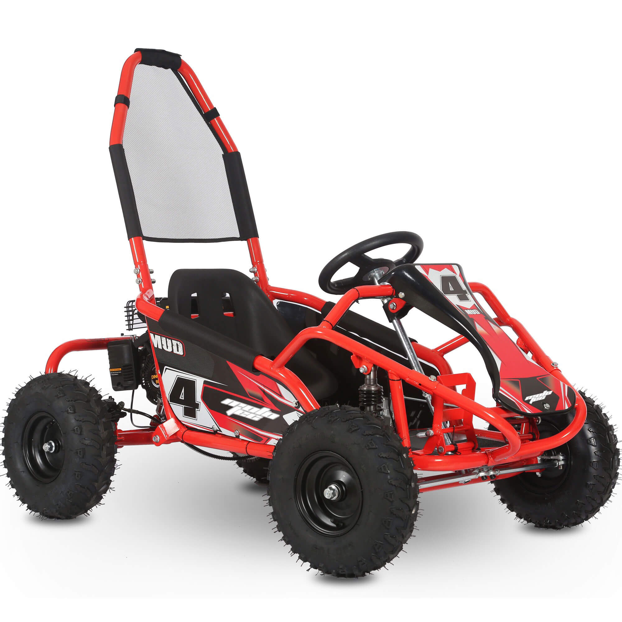 MotoTec Mud 98cc GAS Full Suspension Kids' Go-Kart