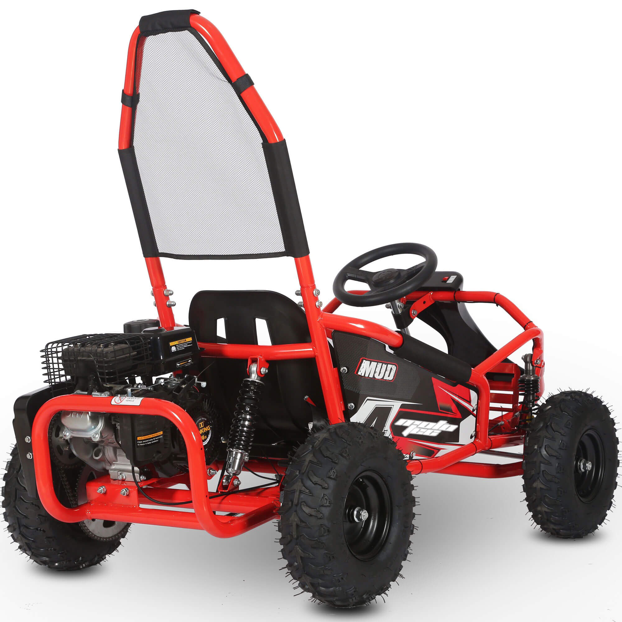 MotoTec Mud 98cc GAS Full Suspension Kids' Go-Kart
