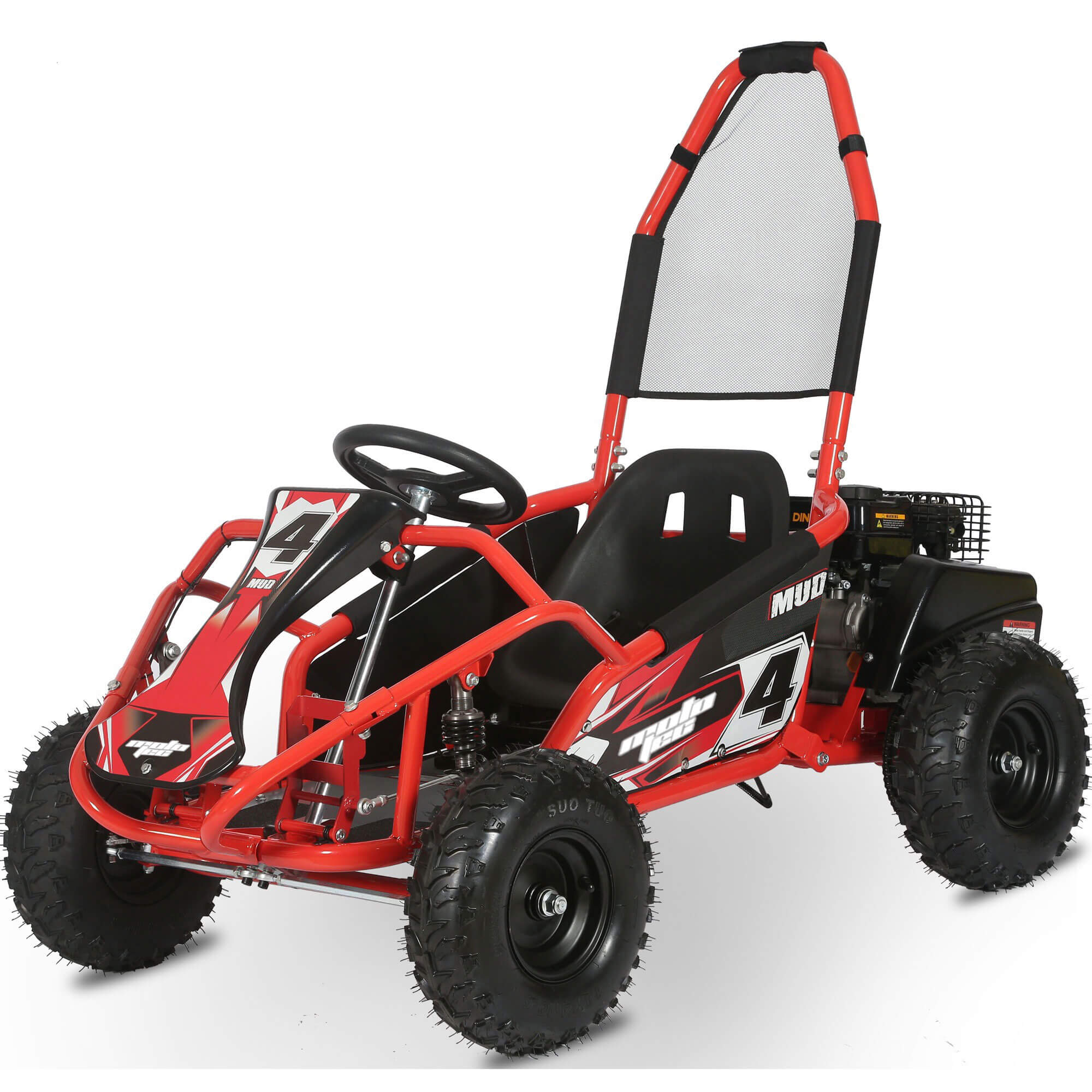 MotoTec Mud 98cc GAS Full Suspension Kids' Go-Kart