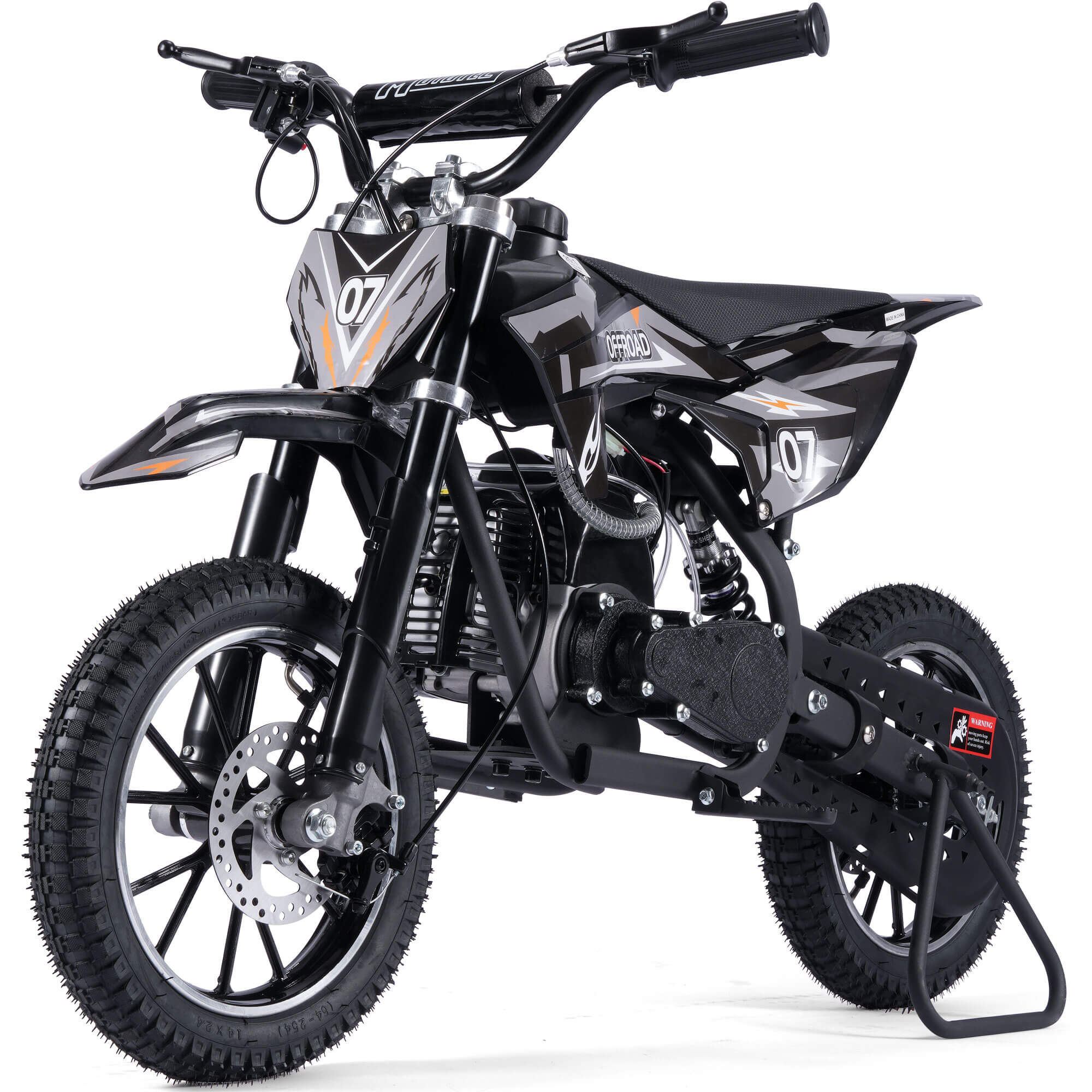 MotoTec PIONEER 49cc 2-Stroke Suspension Kids' Gas Dirt Bike