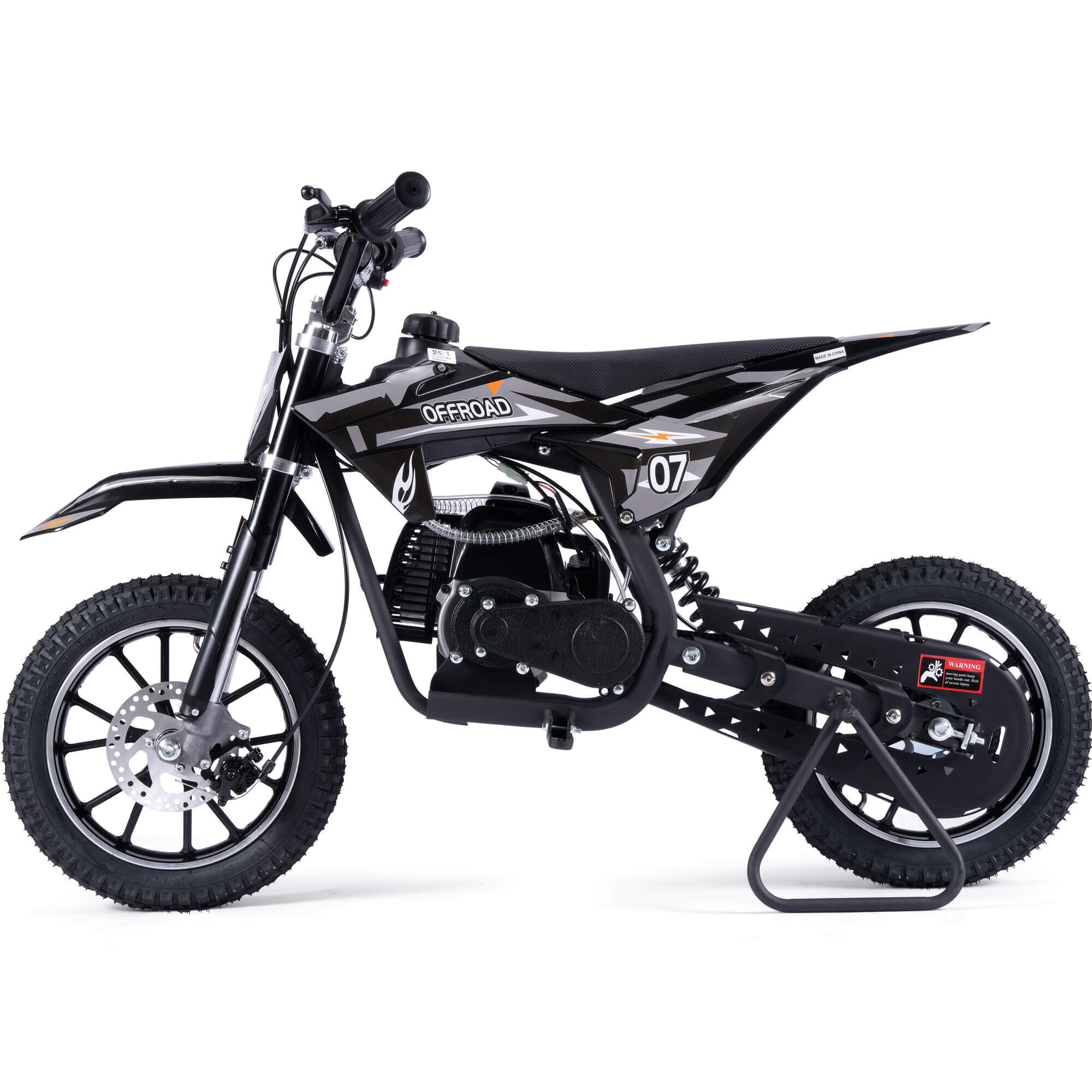 MotoTec PIONEER 49cc 2-Stroke Suspension Kids' Gas Dirt Bike