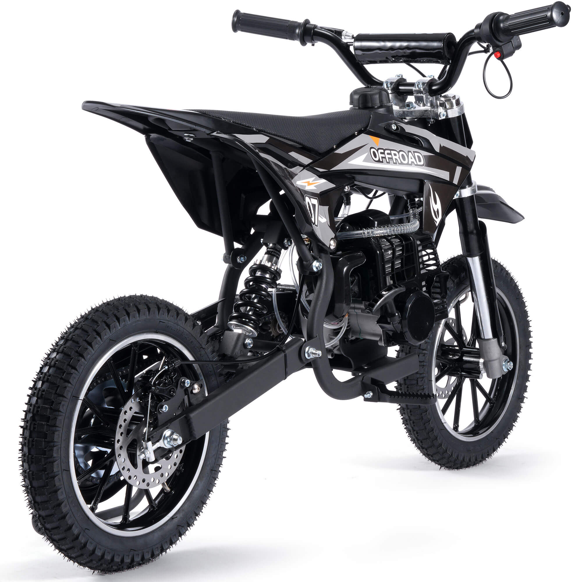 MotoTec PIONEER 49cc 2-Stroke Suspension Kids' Gas Dirt Bike