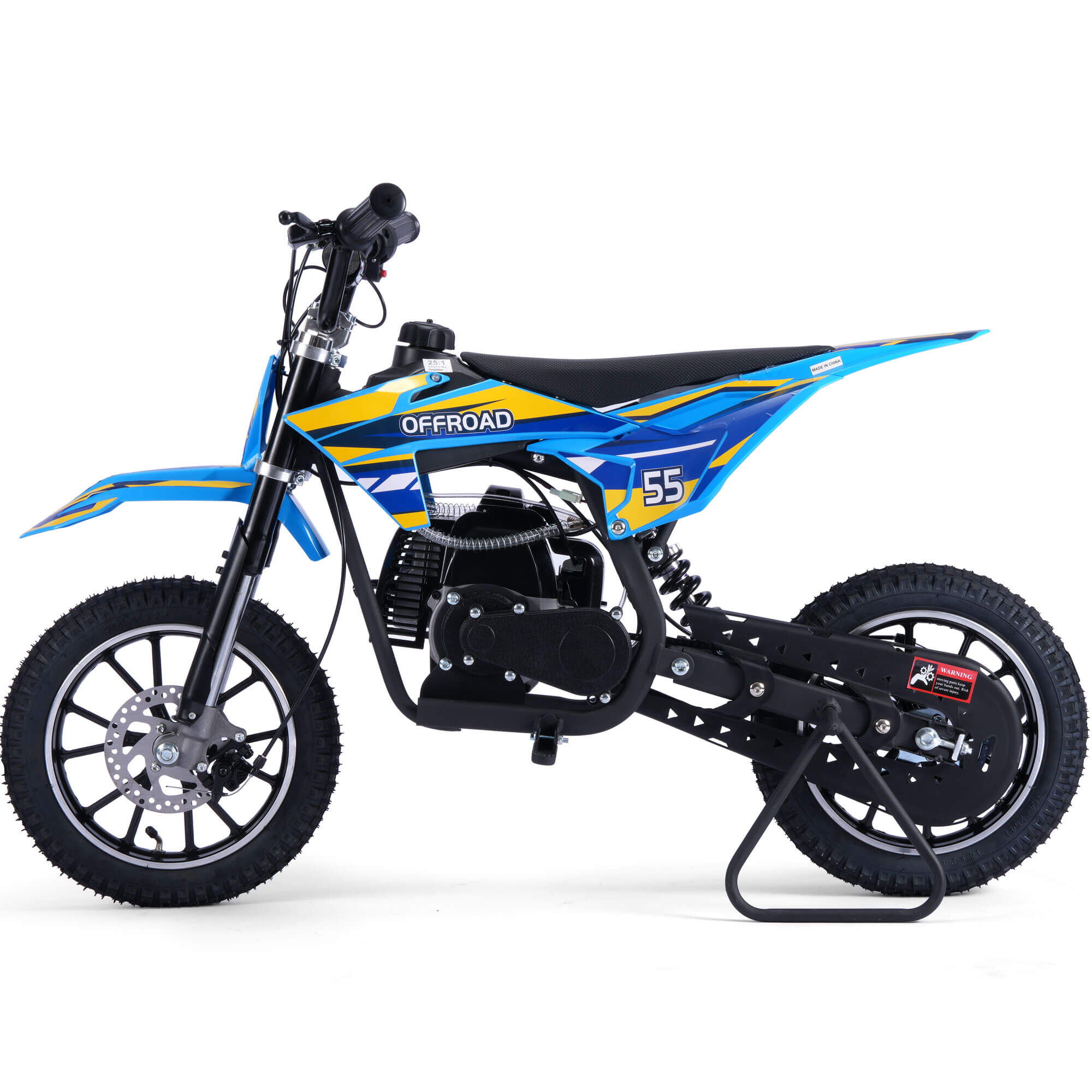 MotoTec PIONEER 49cc 2-Stroke Suspension Kids' Gas Dirt Bike