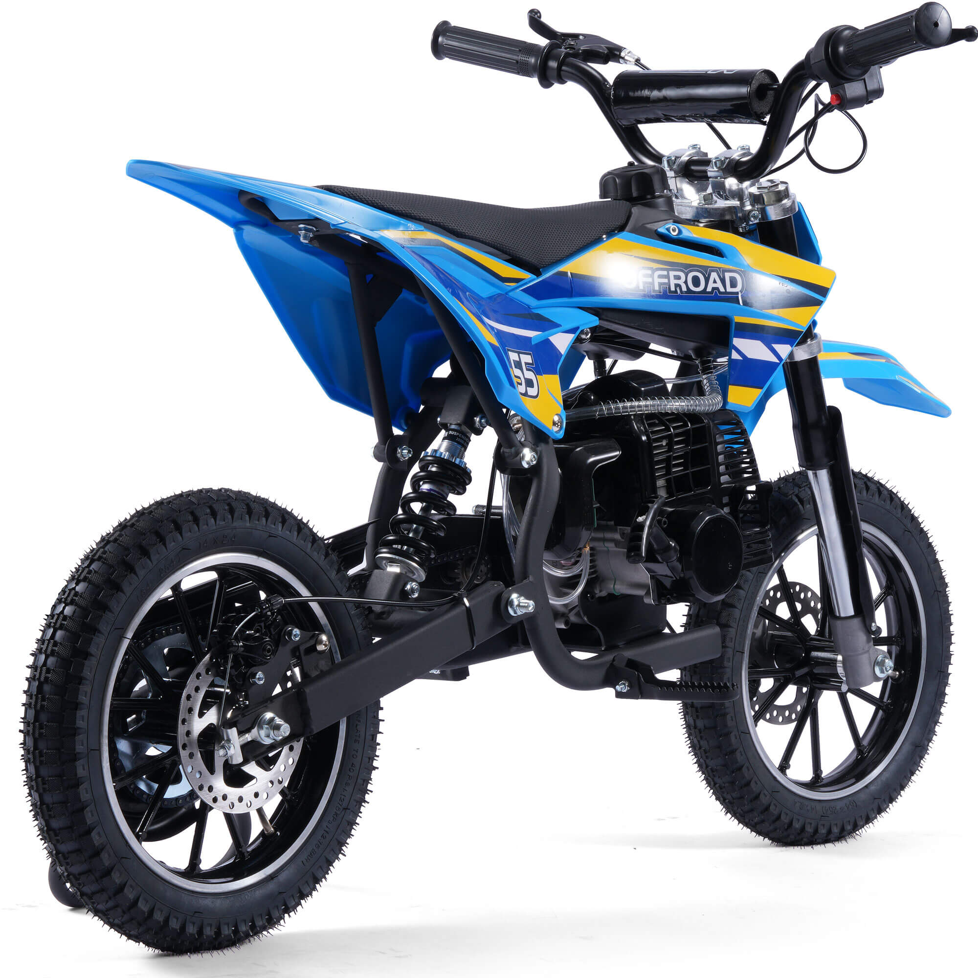 MotoTec PIONEER 49cc 2-Stroke Suspension Kids' Gas Dirt Bike