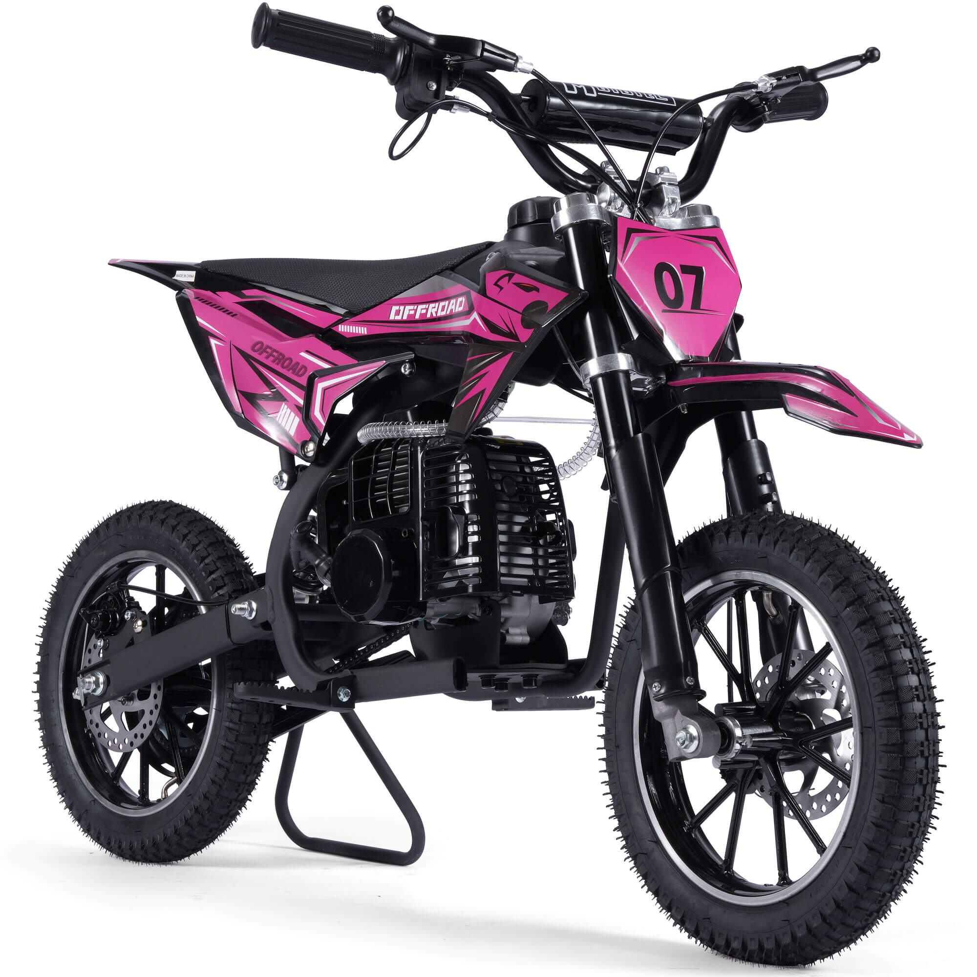 MotoTec PIONEER 49cc 2-Stroke Suspension Kids' Gas Dirt Bike