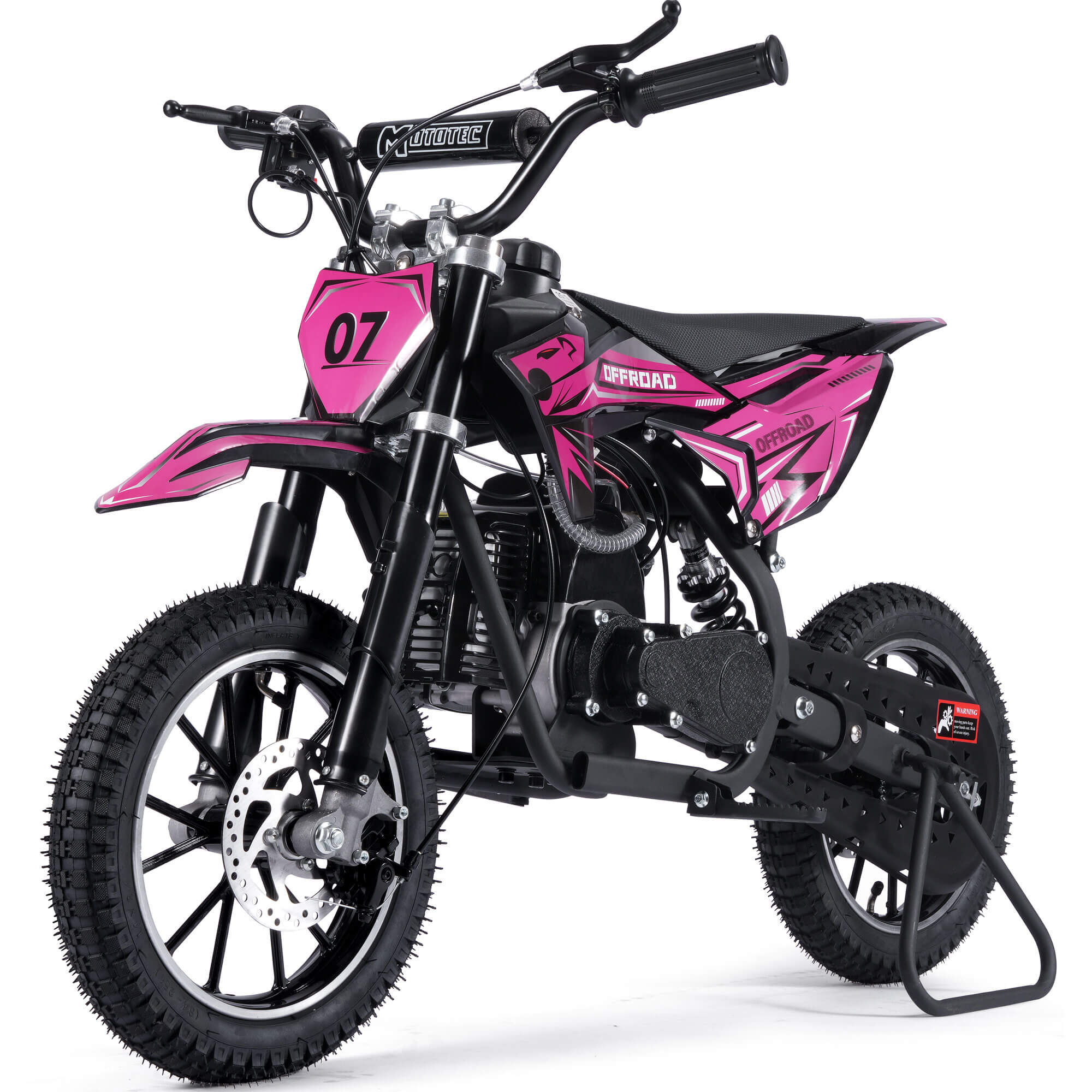 MotoTec PIONEER 49cc 2-Stroke Suspension Kids' Gas Dirt Bike