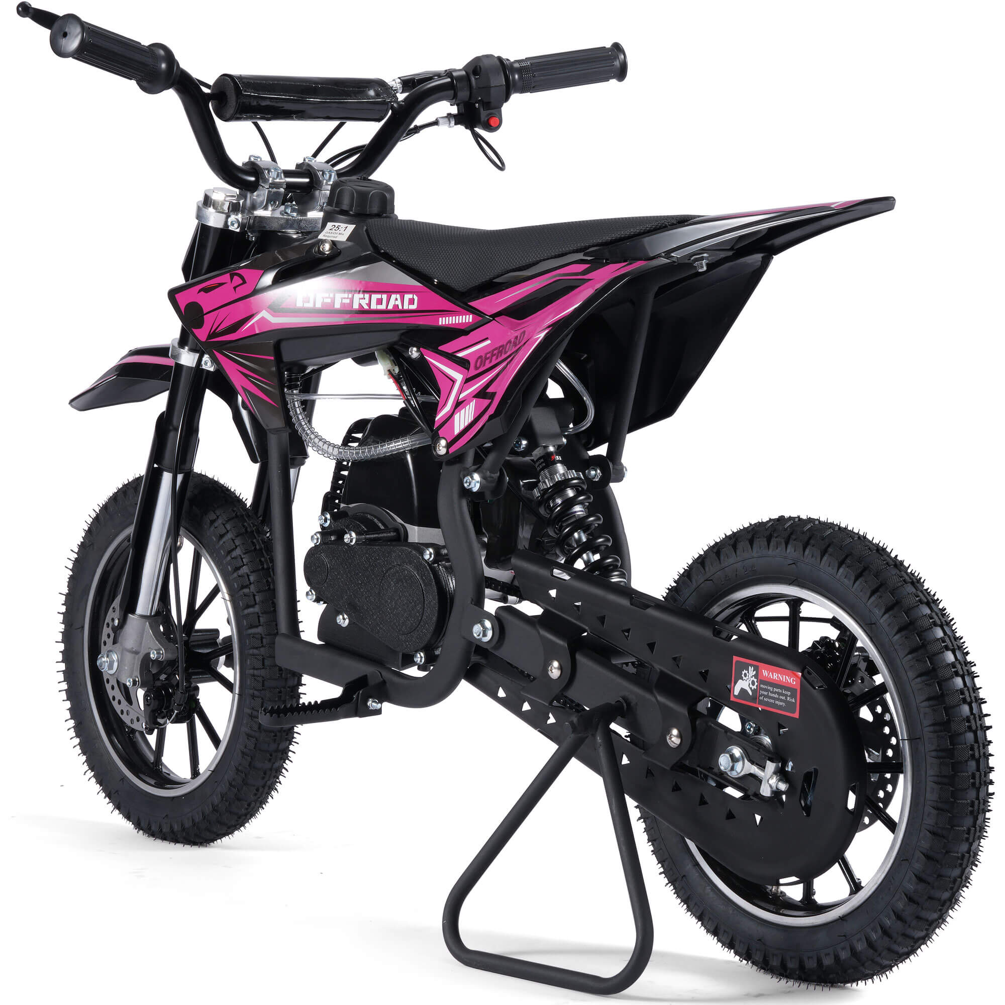 MotoTec PIONEER 49cc 2-Stroke Suspension Kids' Gas Dirt Bike