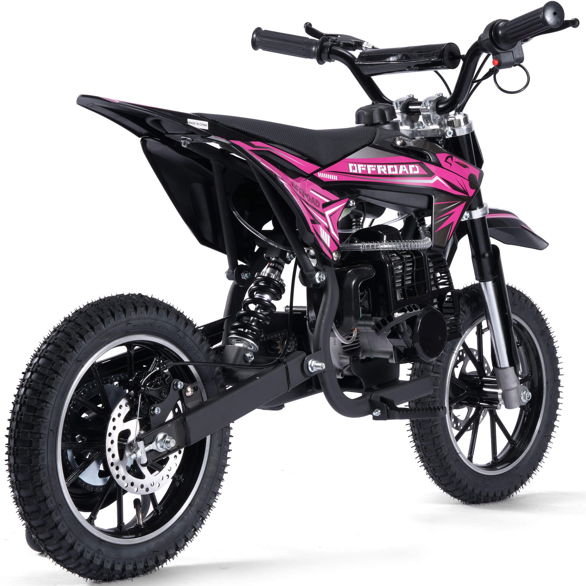 MotoTec PIONEER 49cc 2-Stroke Suspension Kids' Gas Dirt Bike