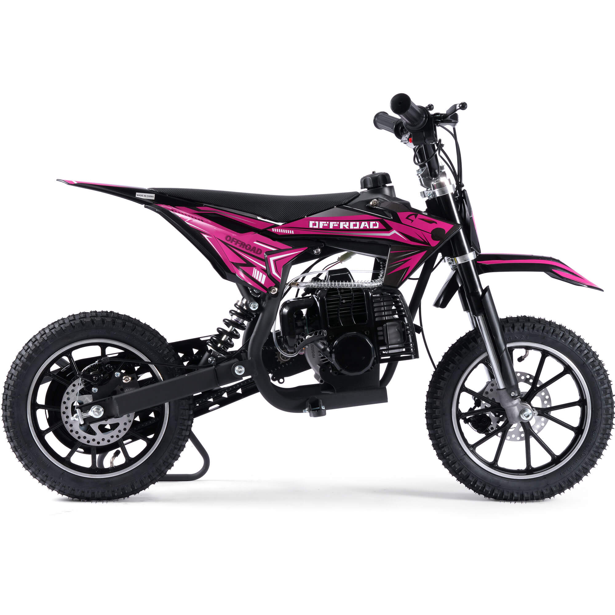 MotoTec PIONEER 49cc 2-Stroke Suspension Kids' Gas Dirt Bike