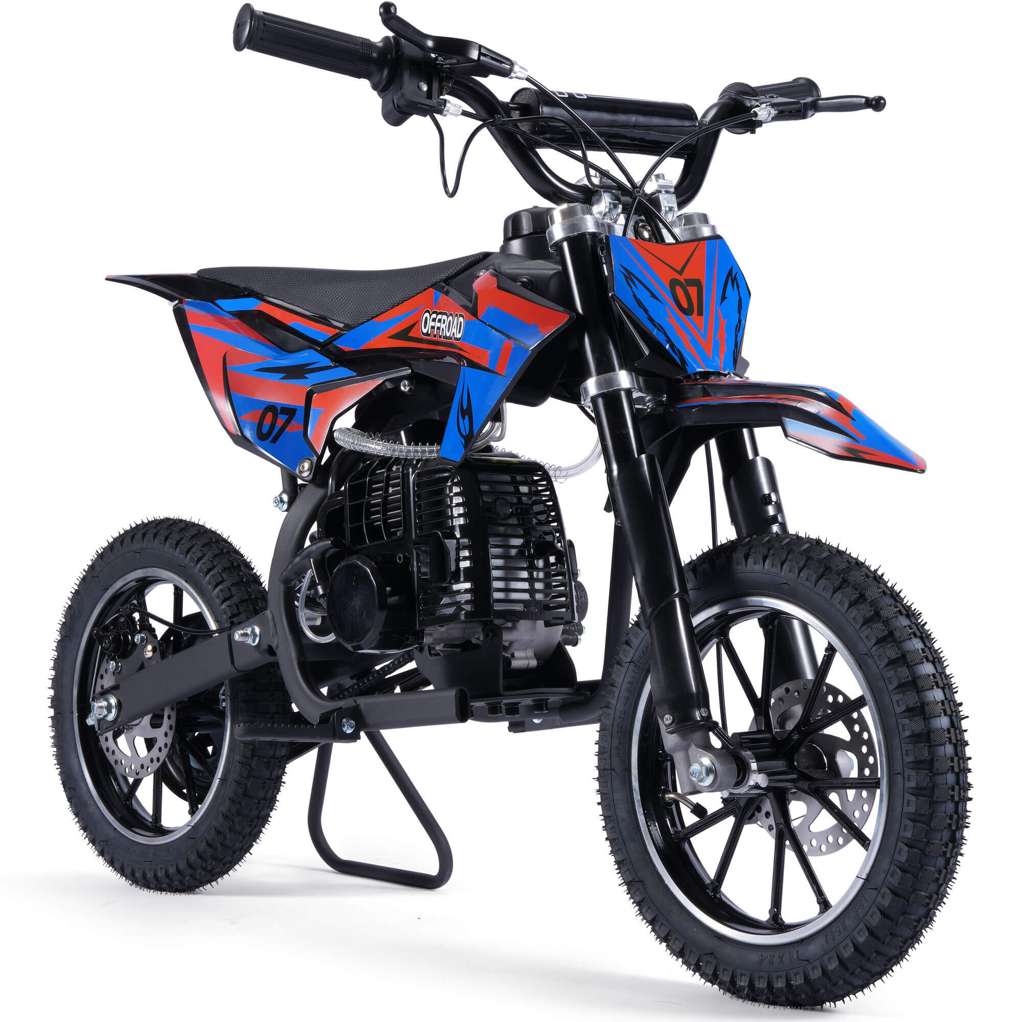 MotoTec PIONEER 49cc 2-Stroke Suspension Kids' Gas Dirt Bike