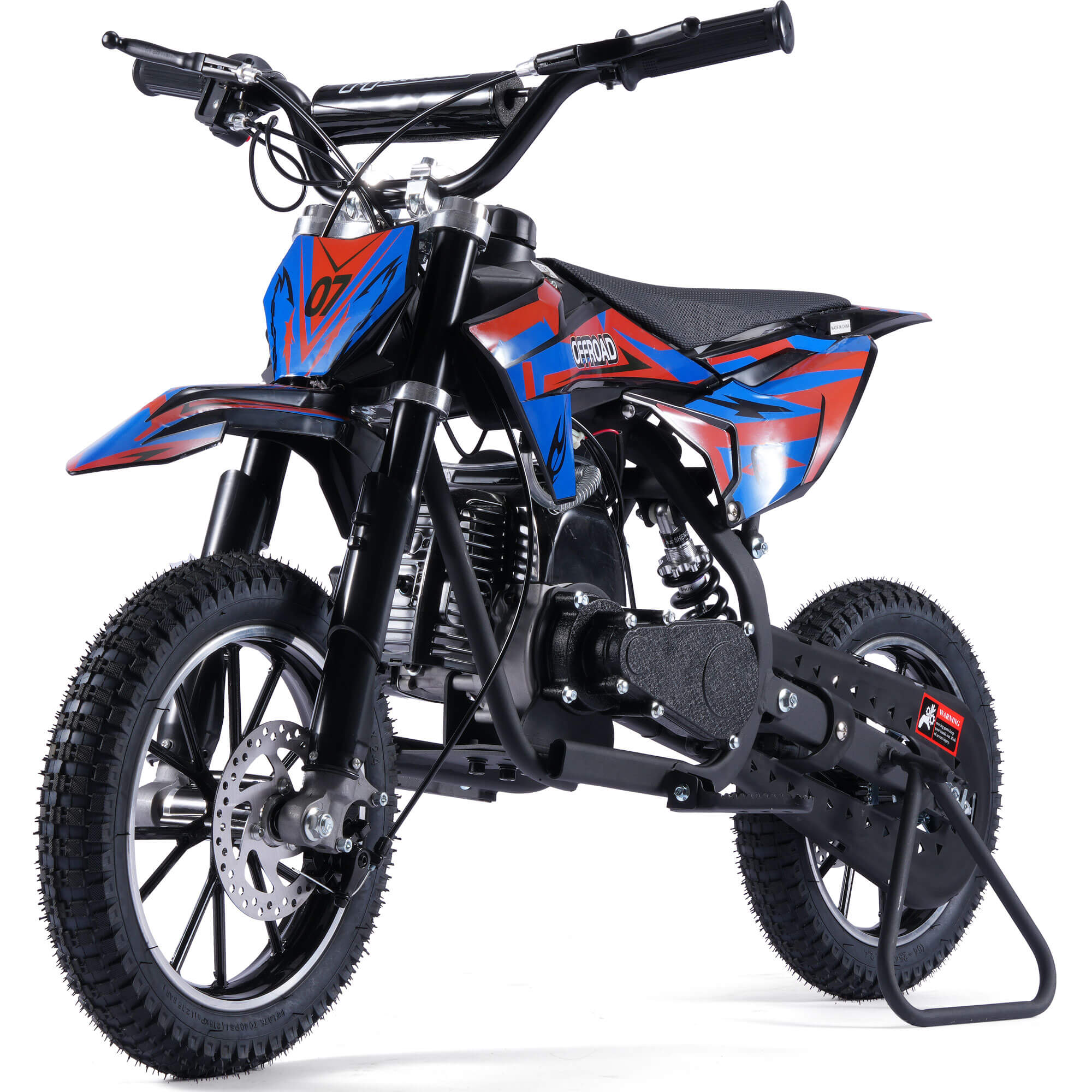 MotoTec PIONEER 49cc 2-Stroke Suspension Kids' Gas Dirt Bike
