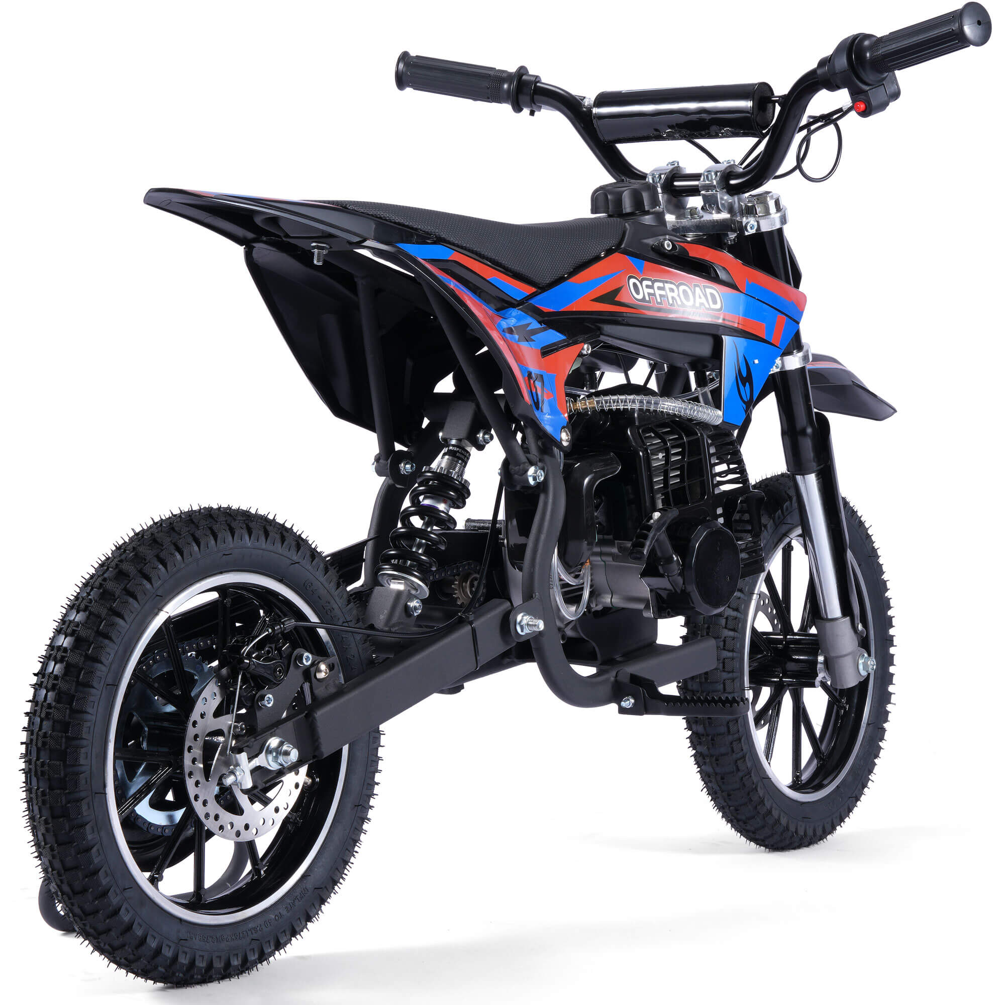 MotoTec PIONEER 49cc 2-Stroke Suspension Kids' Gas Dirt Bike