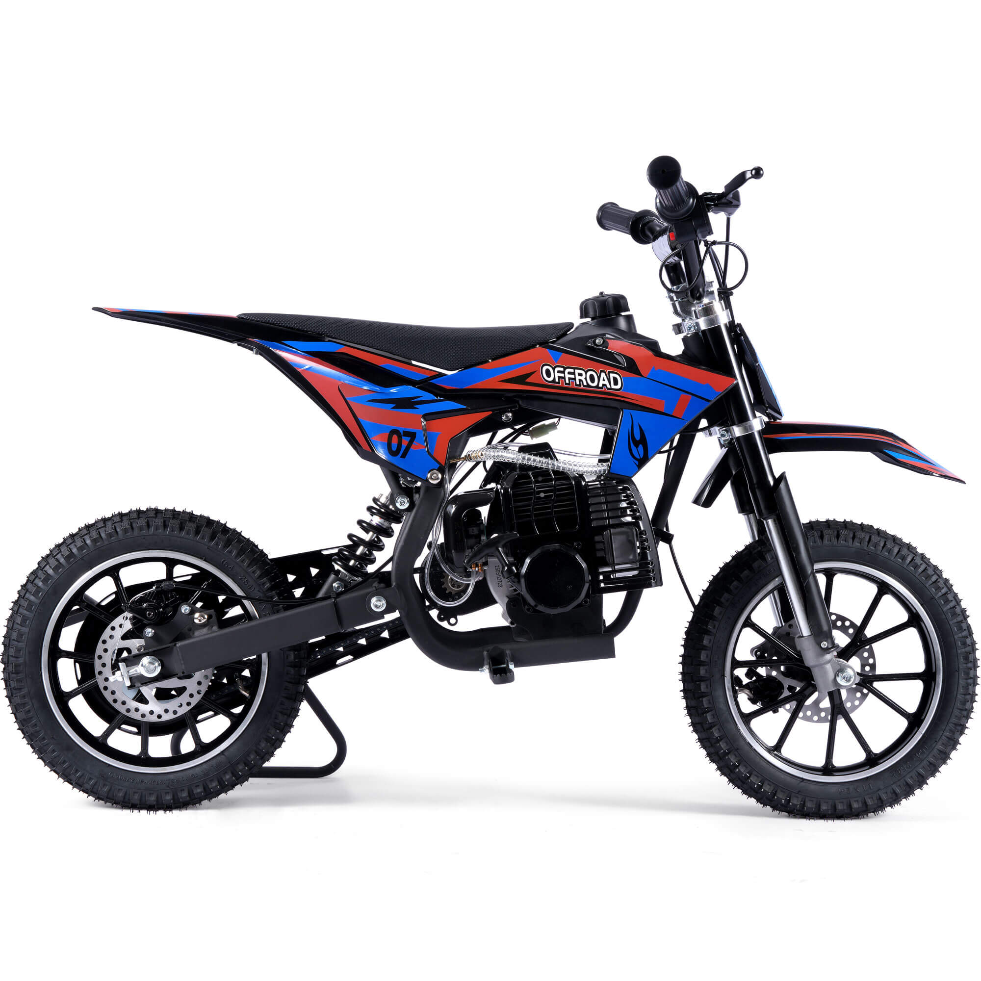 MotoTec PIONEER 49cc 2-Stroke Suspension Kids' Gas Dirt Bike