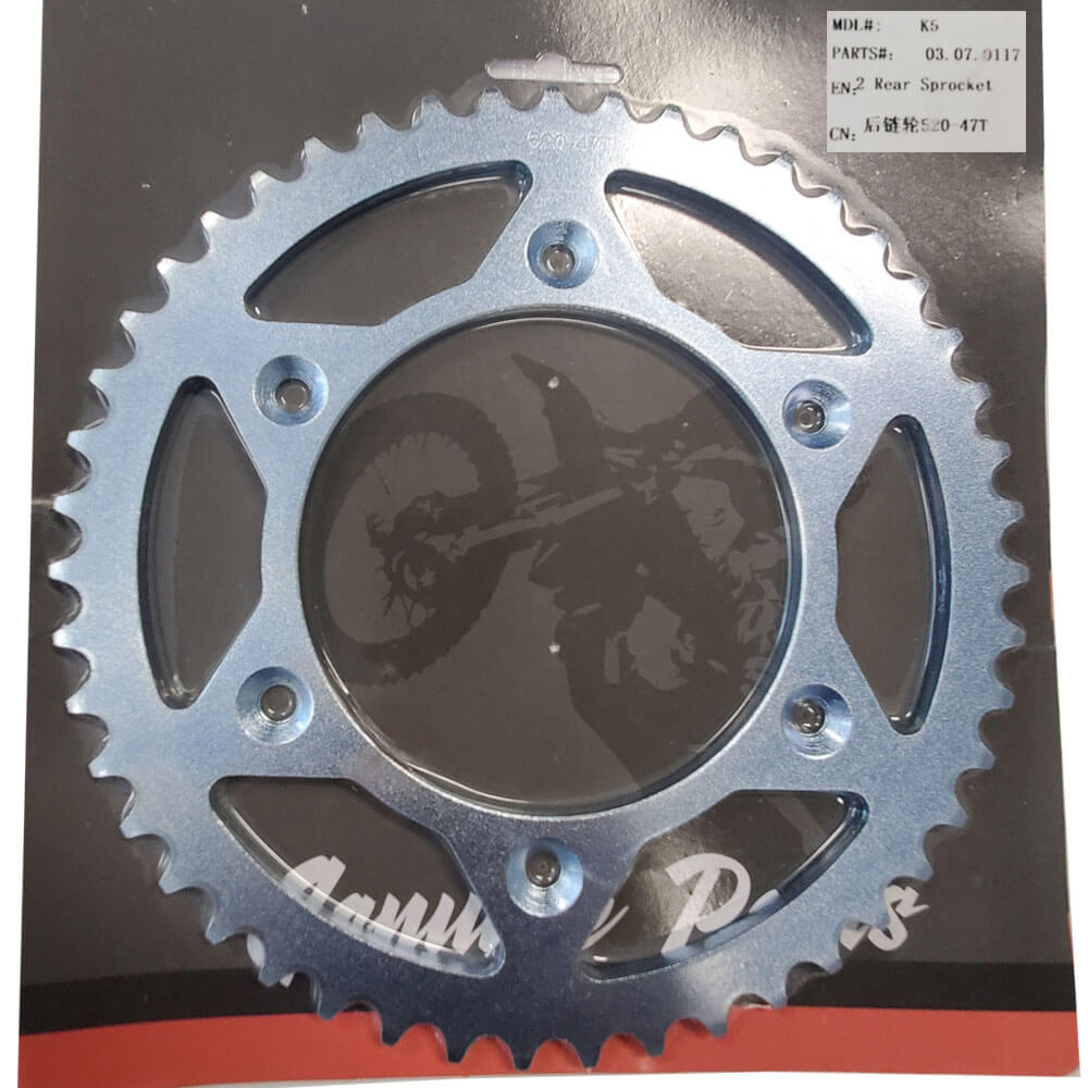 MotoTec Replacement REAR SPROCKET 520 47T for X4, X5 Gas Dirt Bikes
