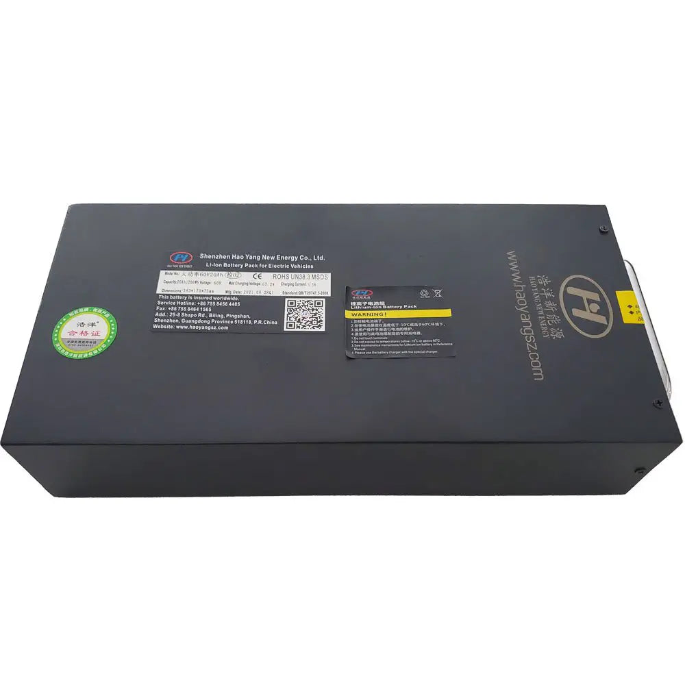 MotoTec Replacement 20Ah LITHIUM BATTERY for Lowboy 2500W 60V Electric Scooter