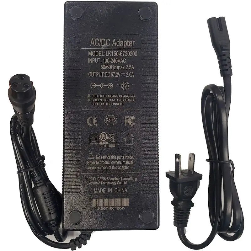 MotoTec Replacement 60V BATTERY CHARGER for Thor Electric Scooter