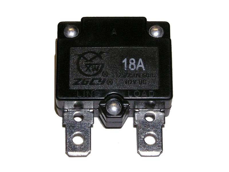 MotoTec Replacement CIRCUIT BREAKER (18A) for Monster Truck 4x4 12V Ride-On Toy