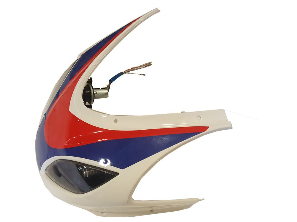 MotoTec Replacement FRONT FAIRING WHITE for 1000W 48V Superbike