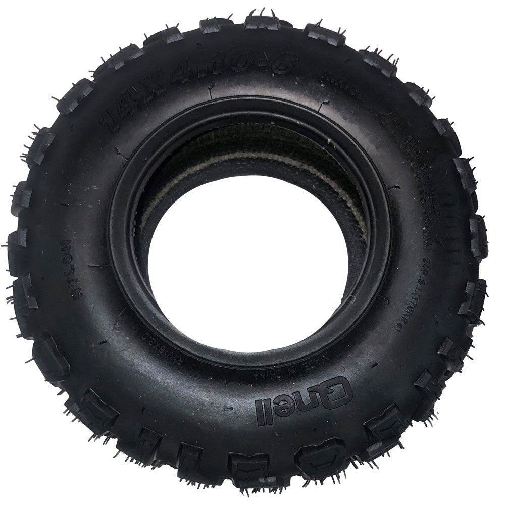 MotoTec Replacement FRONT TIRE 14x4.10-6 for Renegade Electric ATV