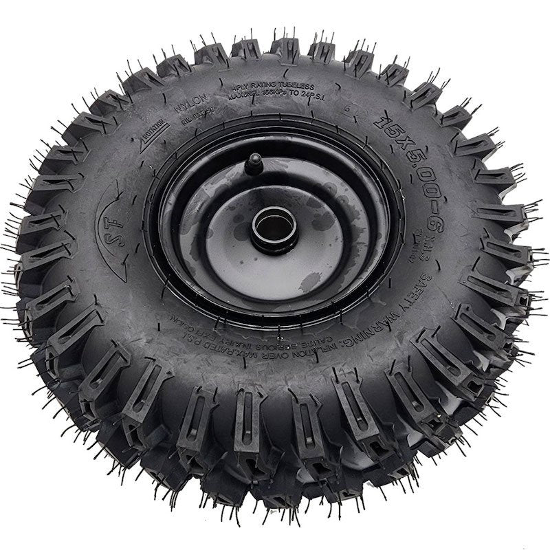 MotoTec Replacement FULL LEFT FRONT WHEEL (15x5.00-6) for Raider Electric UTV
