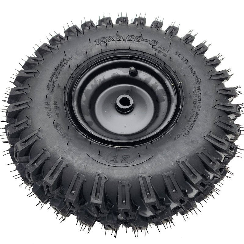 MotoTec Replacement FULL RIGHT REAR WHEEL (15x5.00-6) for Raider Electric UTV