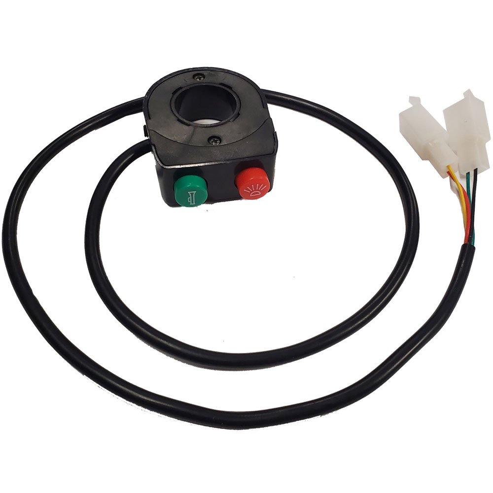 MotoTec Replacement HORN LIGHT BUTTON for Renegade Electric ATV