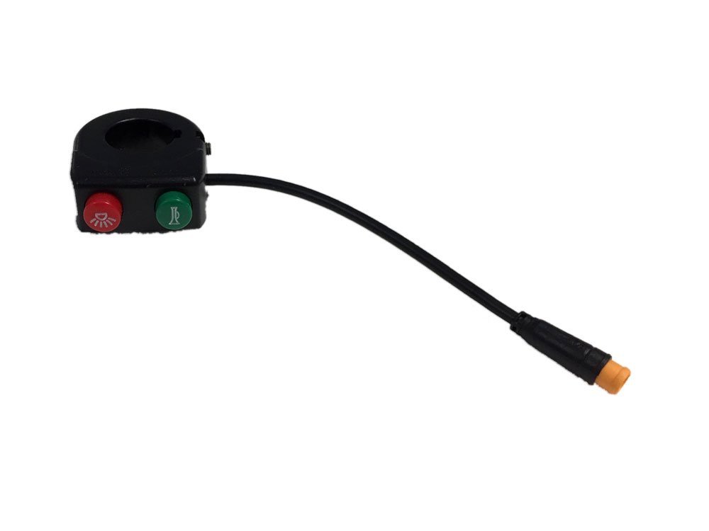 MotoTec Replacement HORN LIGHT BUTTON V2 for Mad 1600W Electric Scooter