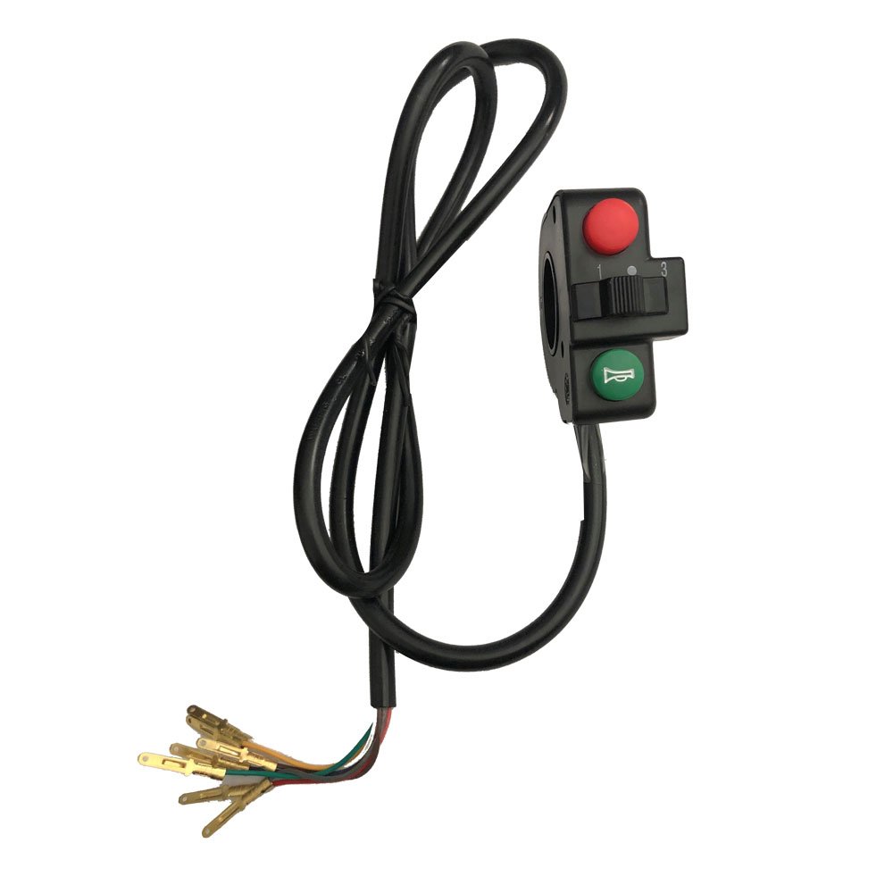 MotoTec Replacement HORN REVERSE GEAR BUTTON for 500W/800W/1200W Electric Trikes