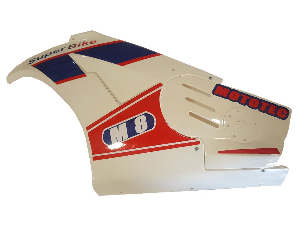 MotoTec Replacement LEFT FAIRING for 1000W 48V Superbike