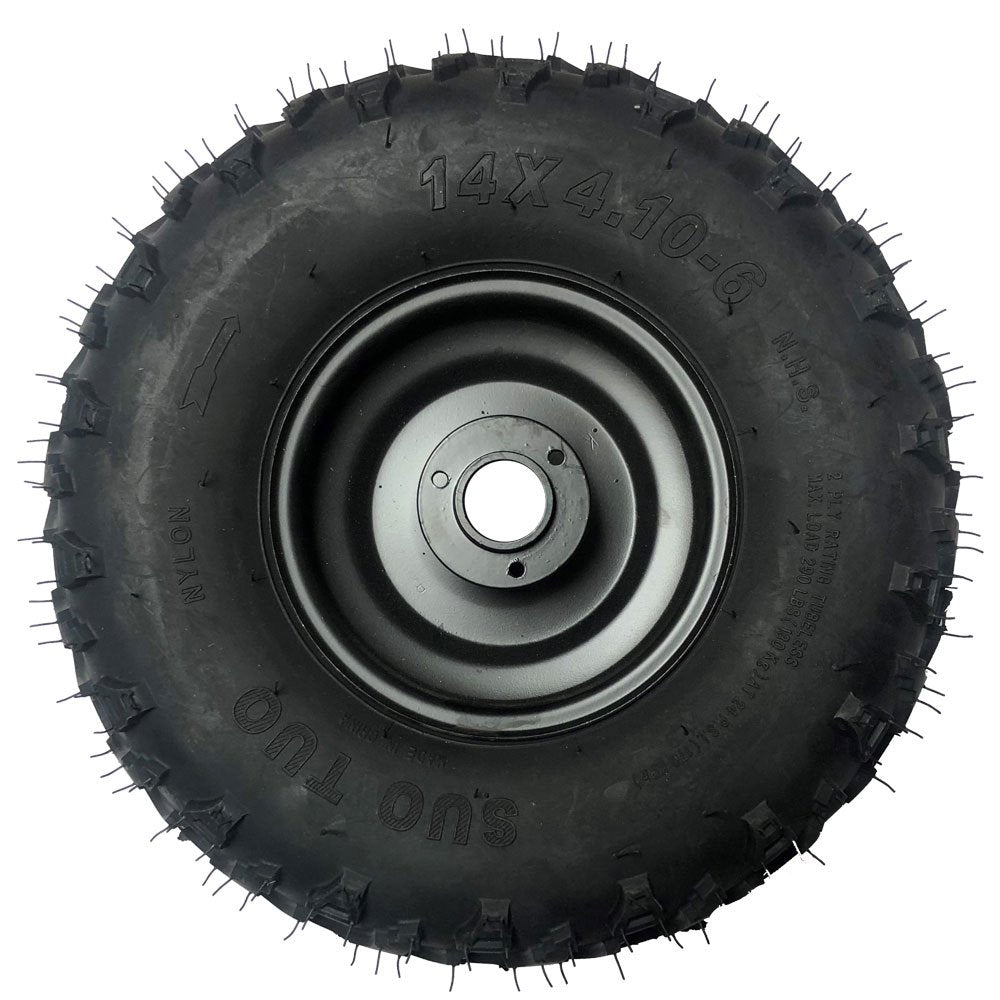 MotoTec Replacement LEFT FRONT FULL WHEEL 14x4.10-6 for Renegade Electric ATV