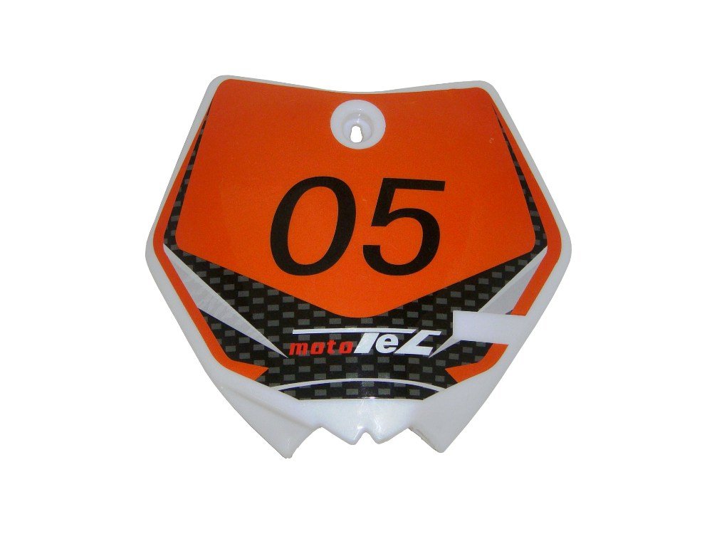 MotoTec Replacement NUMBER PLATE for Gazella Dirt Bike