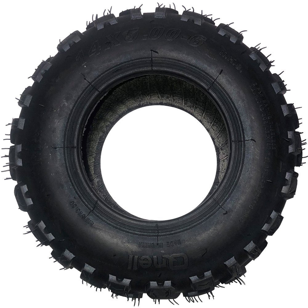 MotoTec Replacement REAR TIRE 14x5.00-6 for Renegade Electric ATV