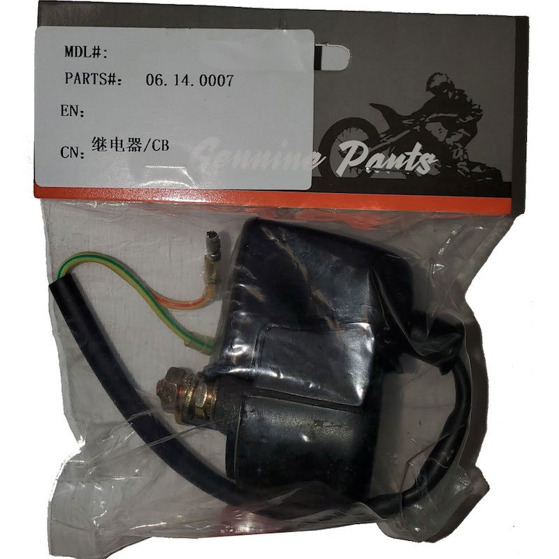 MotoTec Replacement STARTER RELAY for X1, X2, X3 Gas Dirt Bike