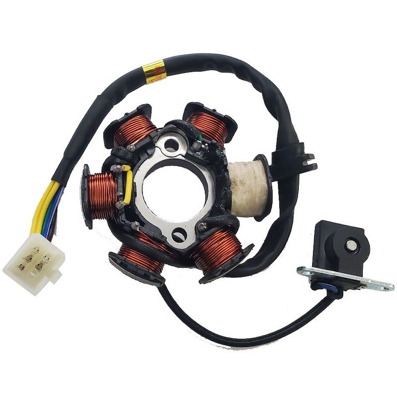 MotoTec Replacement STATOR COIL MAGNETO 6-POLE for X1, X2, X3 Gas Dirt Bike