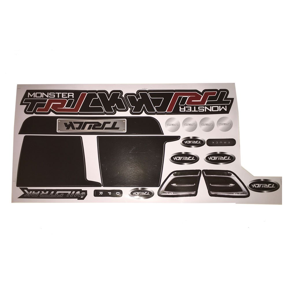 MotoTec Replacement STICKER KIT for Monster Truck 4x4 12V Ride-On Toy ...
