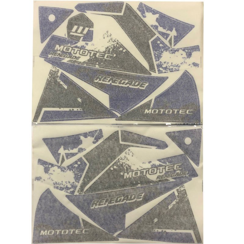 MotoTec Replacement STICKER KIT for Renegade Electric ATV