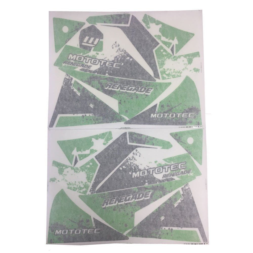 MotoTec Replacement STICKER KIT for Renegade Electric ATV