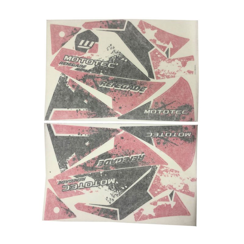 MotoTec Replacement STICKER KIT for Renegade Electric ATV