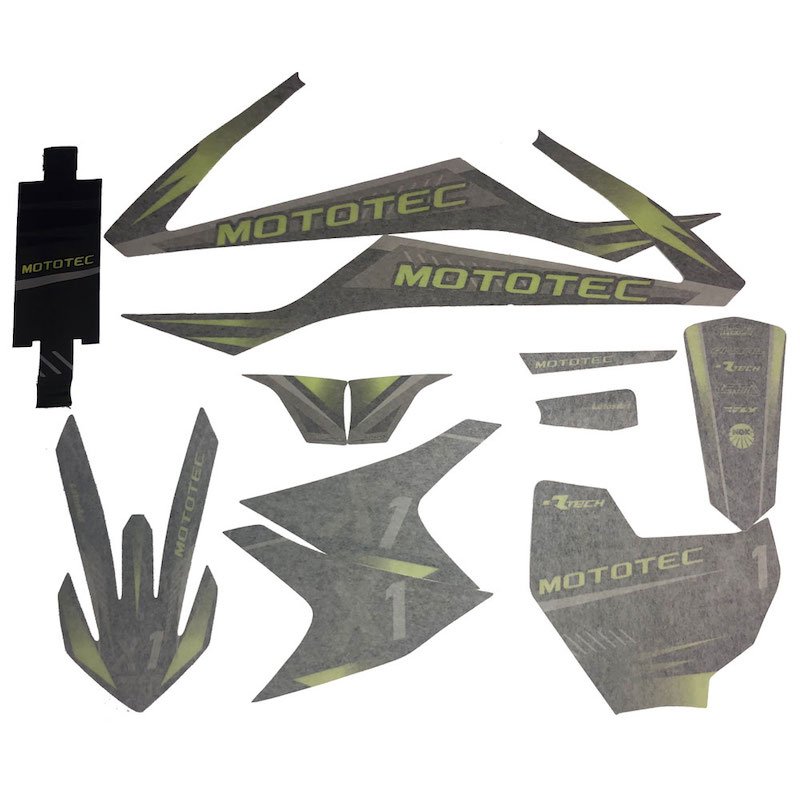 MotoTec Replacement STICKER KIT for X1 Gas Dirt Bike 03.03.0333