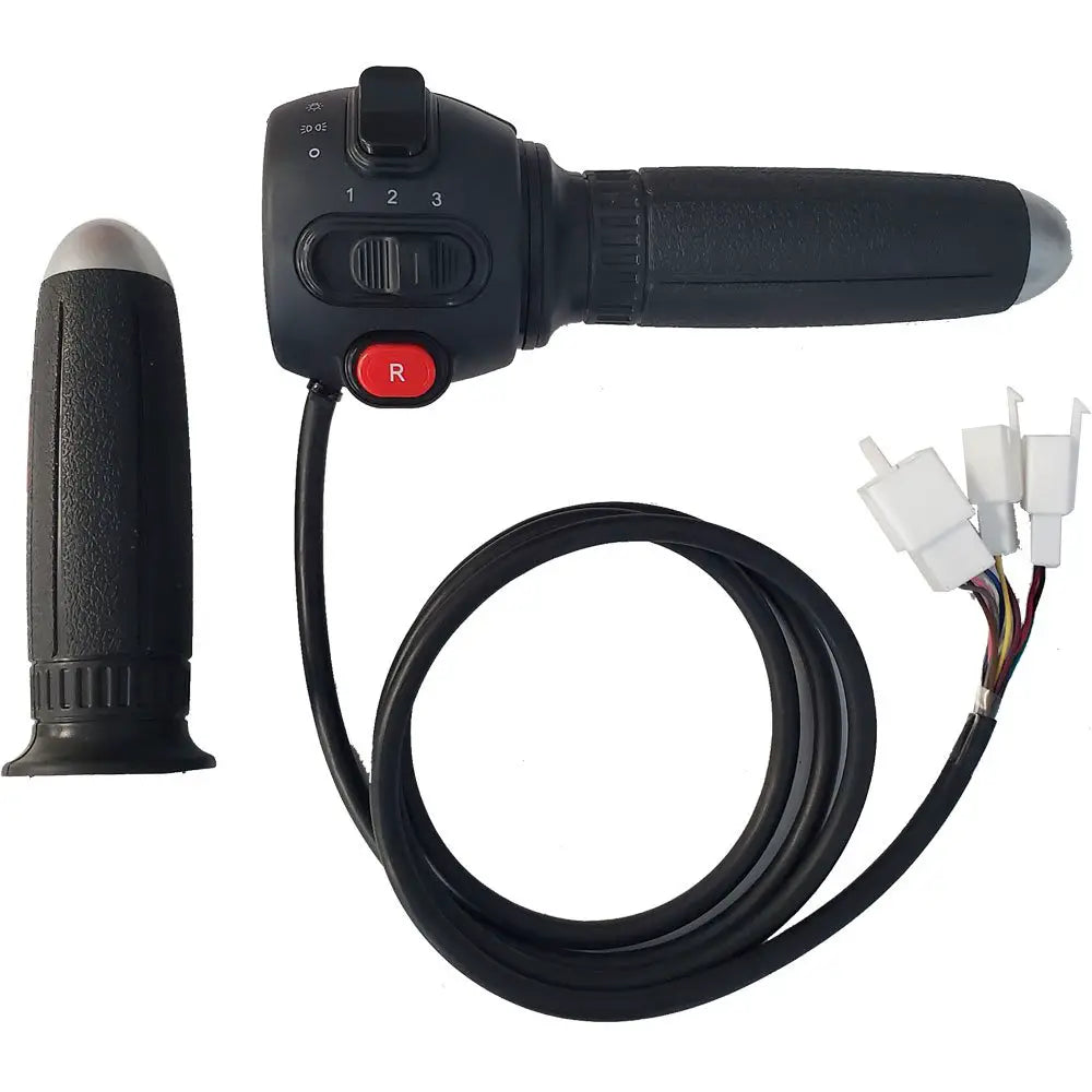 MotoTec Replacement THROTTLE ASSEMBLY WITH BUTTONS for Lowboy 2500W 60V Electric Scooter