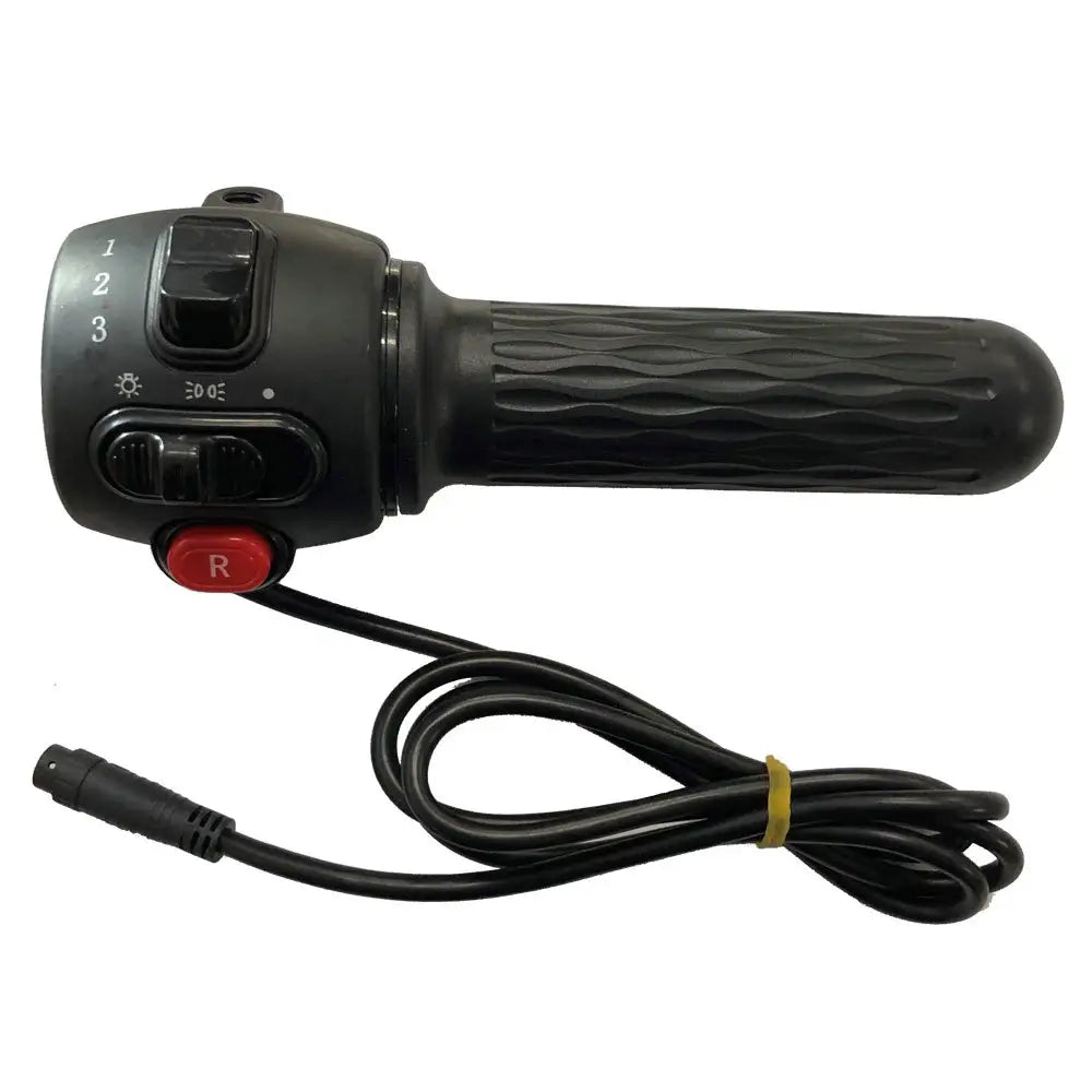 MotoTec Replacement THROTTLE ASSEMBLY WITH BUTTONS V2 for Lowboy 2500W 60V Electric Scooter