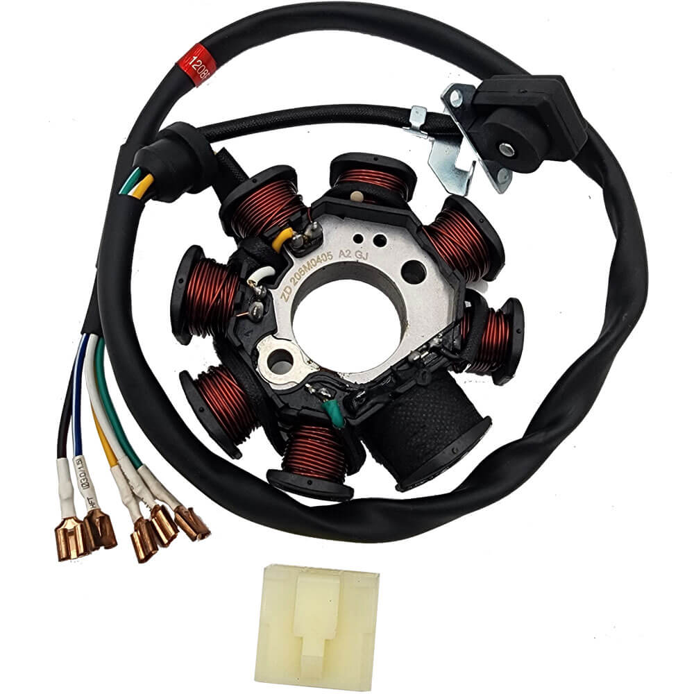 MotoTec Replacement STATOR COIL MAGNETO 8 for X5 Gas Dirt Bike